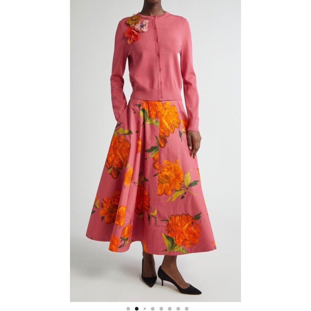 Lela Rose Applique Cardgian